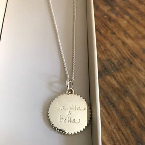 India Hicks Sterling chain and medal.